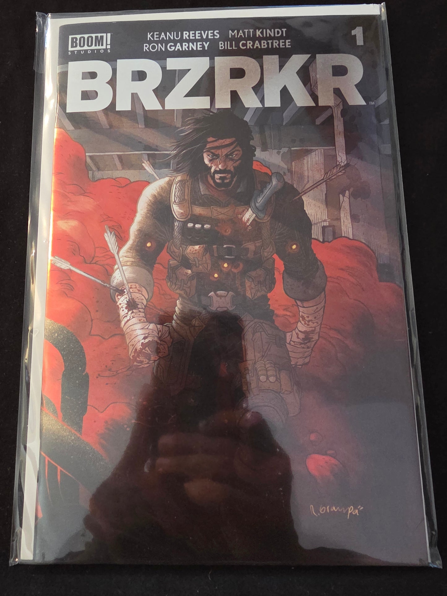 BRZRKR #1 - Grampa Red Smoke FOIL LIMITED VARIANT COVER - KEANU REEVES