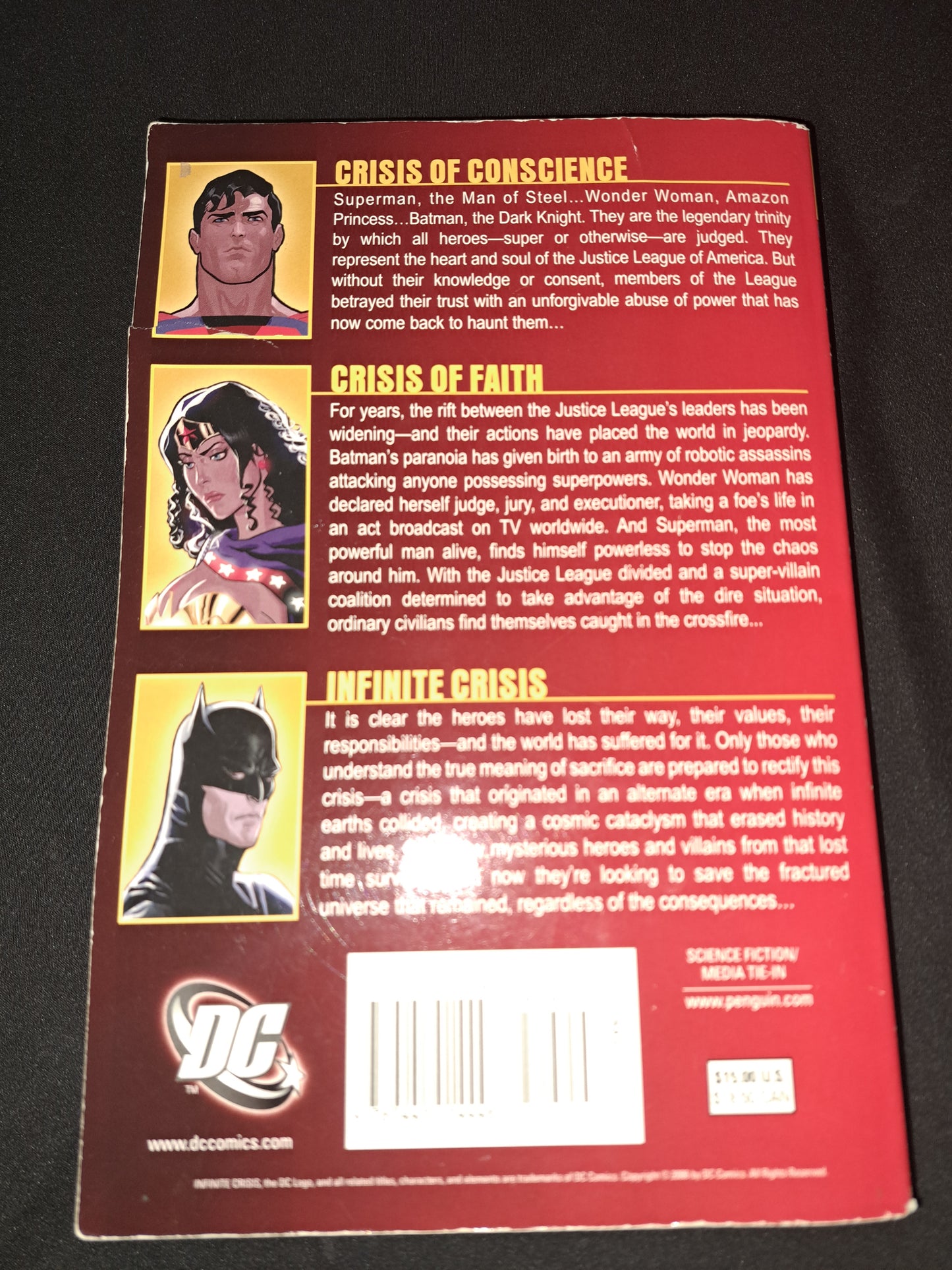 FIRST PRINTING Infinite Crisis by Greg Cox & Greg Cox (2006, Trade Paperback)