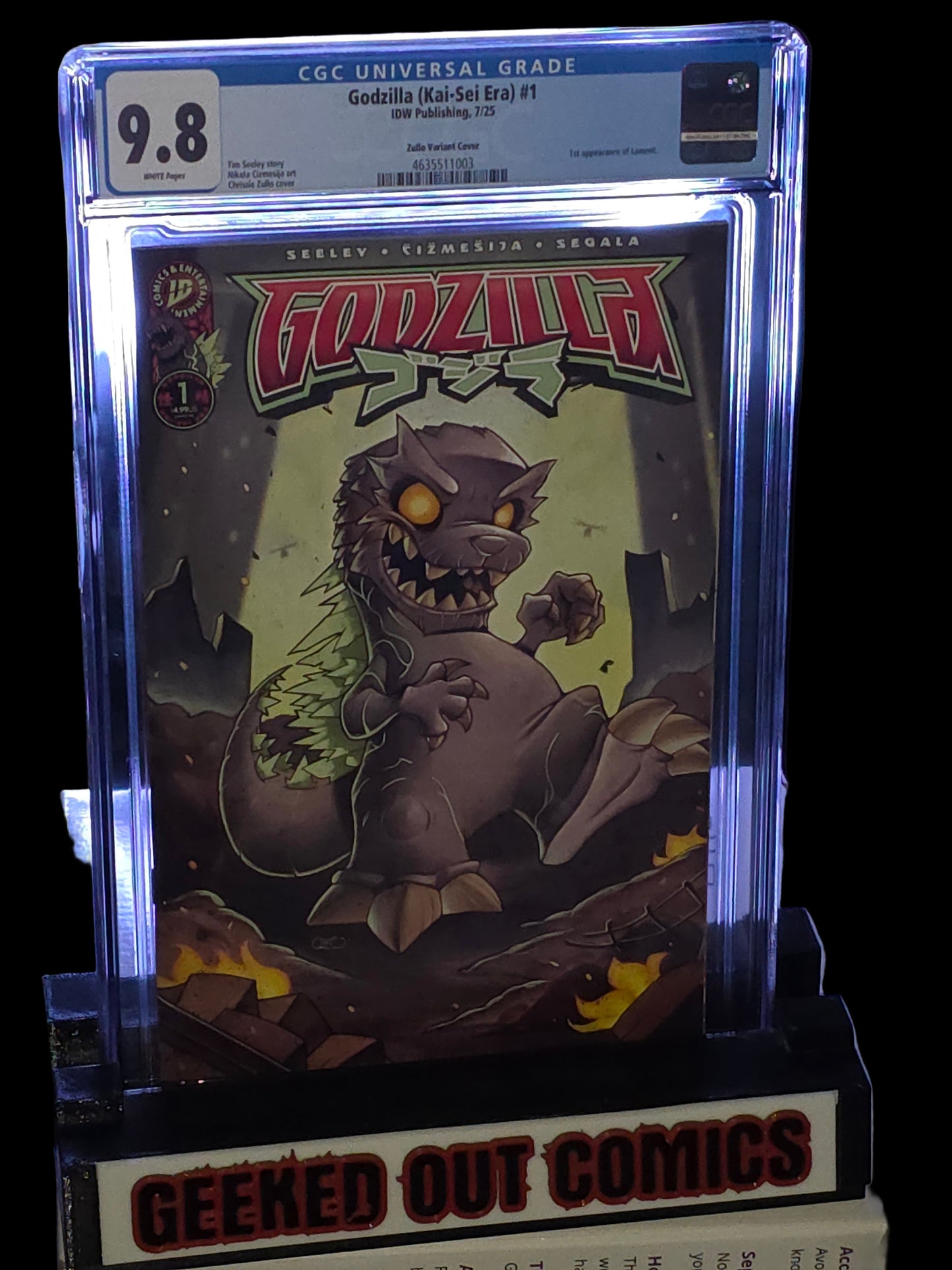 Godzilla (Kai-Sei Era) #1 CGC 9.8 Chrissie Zullo Variant 1st Appearance of Lament IDW Publishing