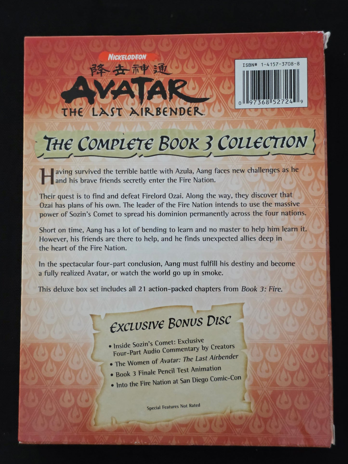 Avatar - The Last Airbender - The Complete Book 3: Fire (DVD, 2008)