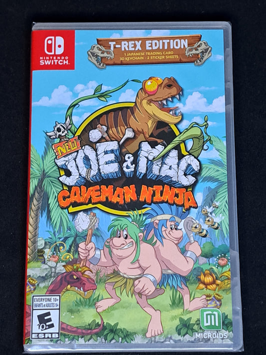 Nintendo Switch NEW JOE & MAC : CAVEMAN NINJA T-REX EDITION