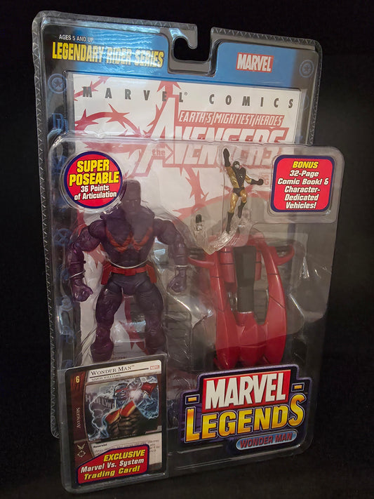 Marvel Legends Wonder Man 6” Figure 2005 Legendary Rider Series Purple Variant