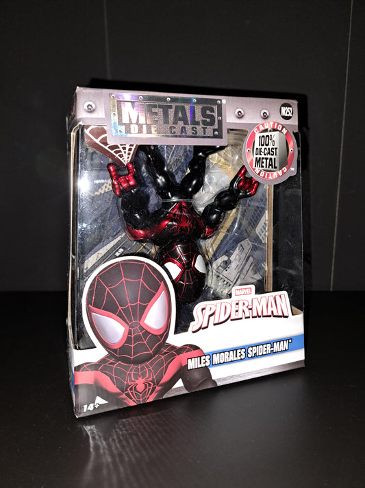 SPIDER MAN MILES MORALES METALS MARVEL DIECAST M252-4" TALL Jada Toys