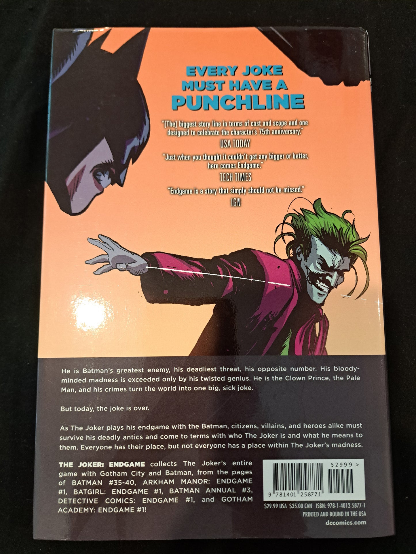 THE JOKER ENDGAME DC COMICS HARDCOVER
