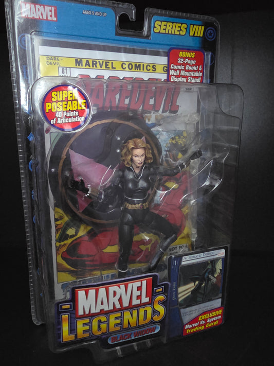 Marvel Legends Series VIII Black Widow Action Figure Sealed ToyBiz 2004 Yellow Hair