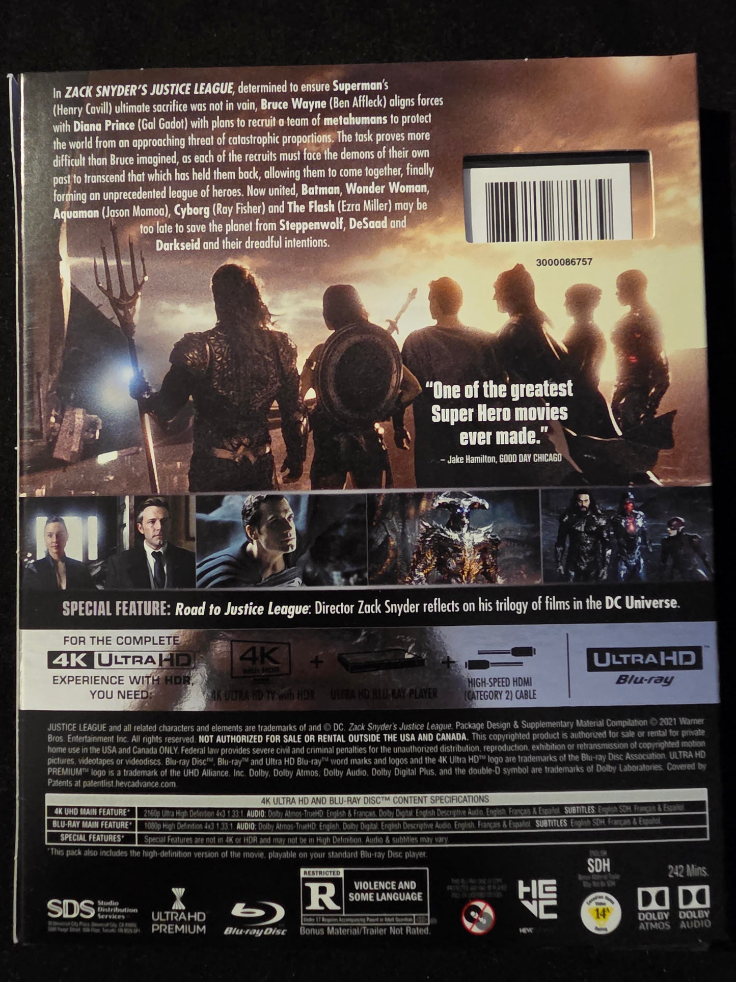 Zack Snyder's Justice League 4K UHD & Blu-Ray New & sealed