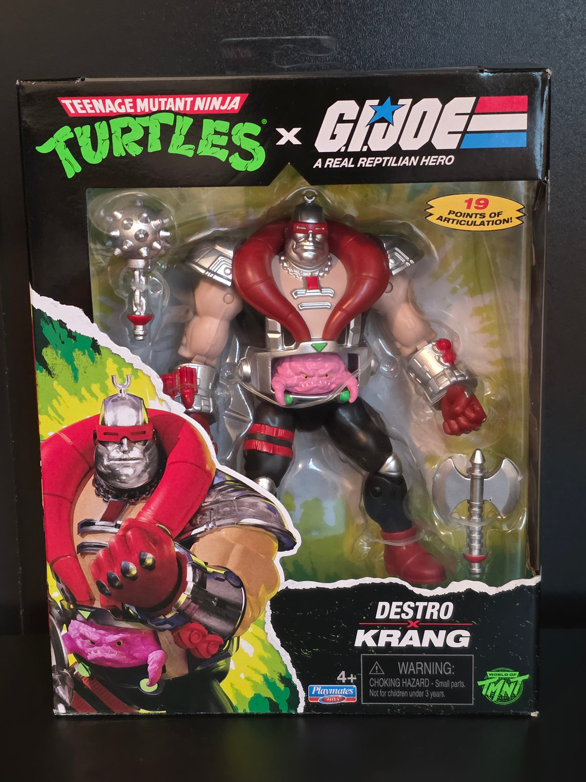 Playmates Teenage Mutant Ninja Turtles x GI Joe Destro x Krang Figure New 2026