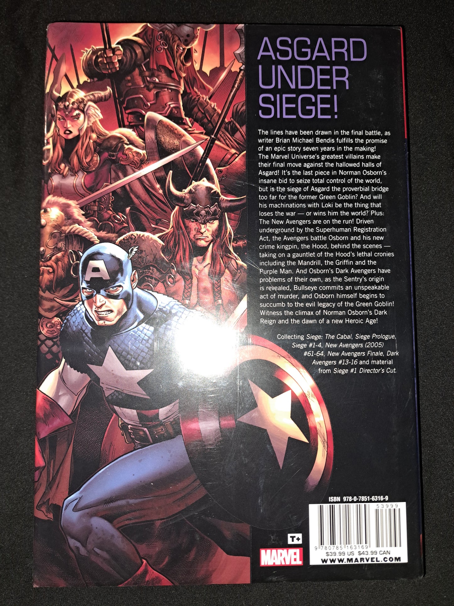 Seige Hardcover (OHC) *OOP* Rare. Avengers. Thor. Sentry.