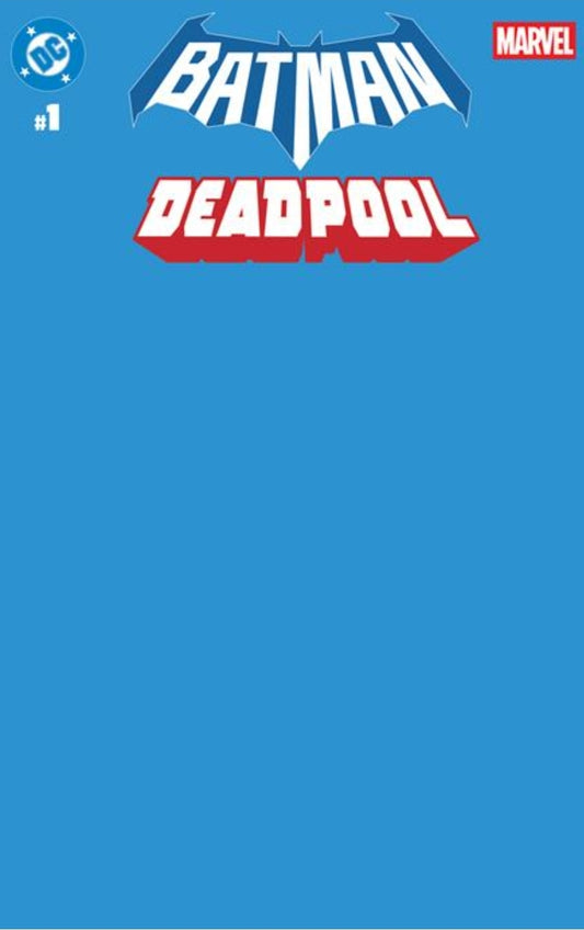 DC MARVEL BATMAN DEADPOOL #1 (ONE SHOT)  BLUE BLANK CARD STOCK VAR