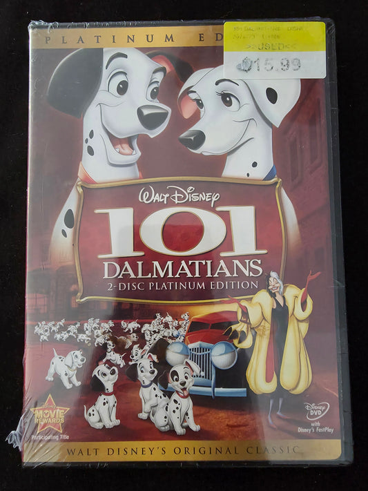 NEW & SEALED - 2008 Disney 101 Dalmatians 2-Disc DVD Platinum Edition