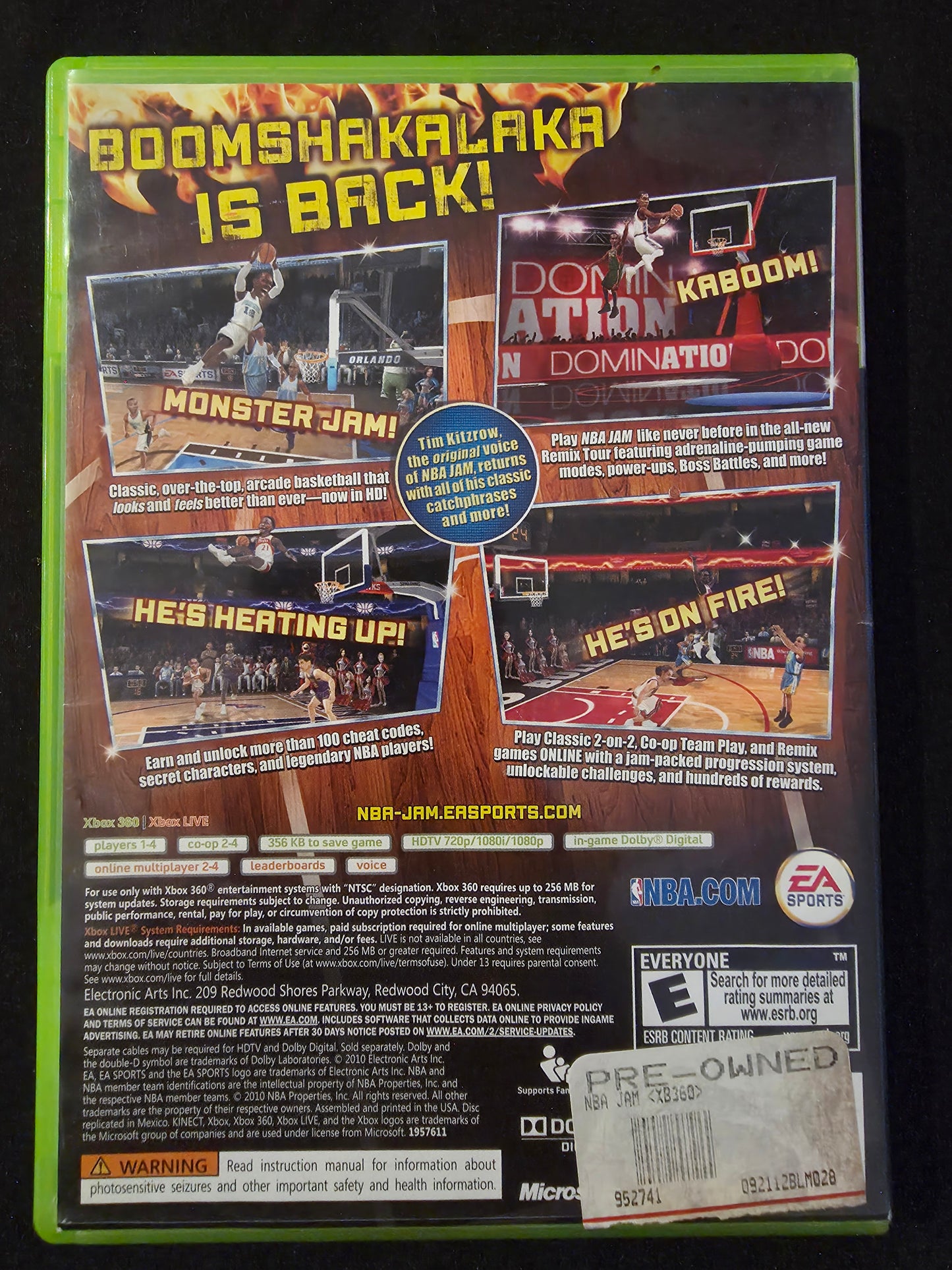 NBA Jam XBOX 360 CIB