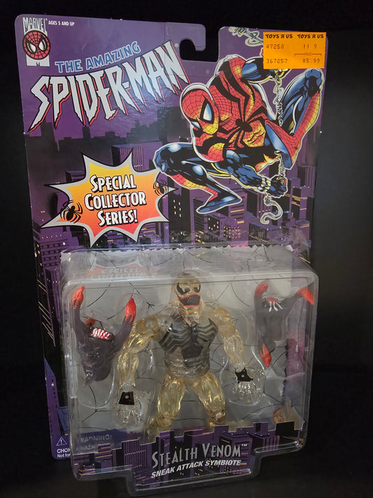 Marvel Amazing Spider-Man Stealth Venom Sneak Attack Symbiote Clear Version NIP