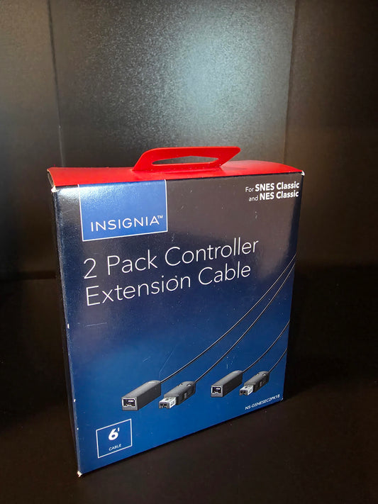 2 Pack Controller Extension Cable SNES Classic & NES Classic 6’ Cable