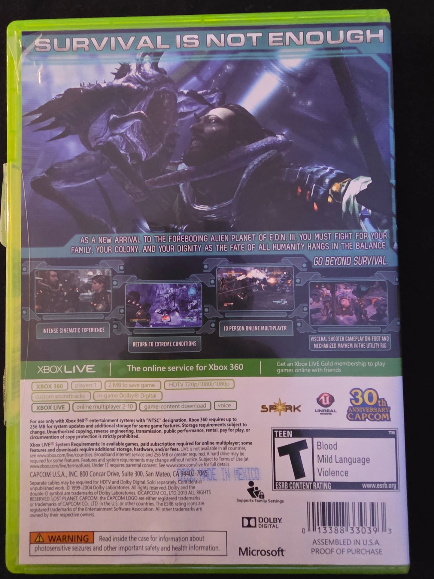 Lost Planet 3 (Microsoft Xbox 360, 2013) CIB