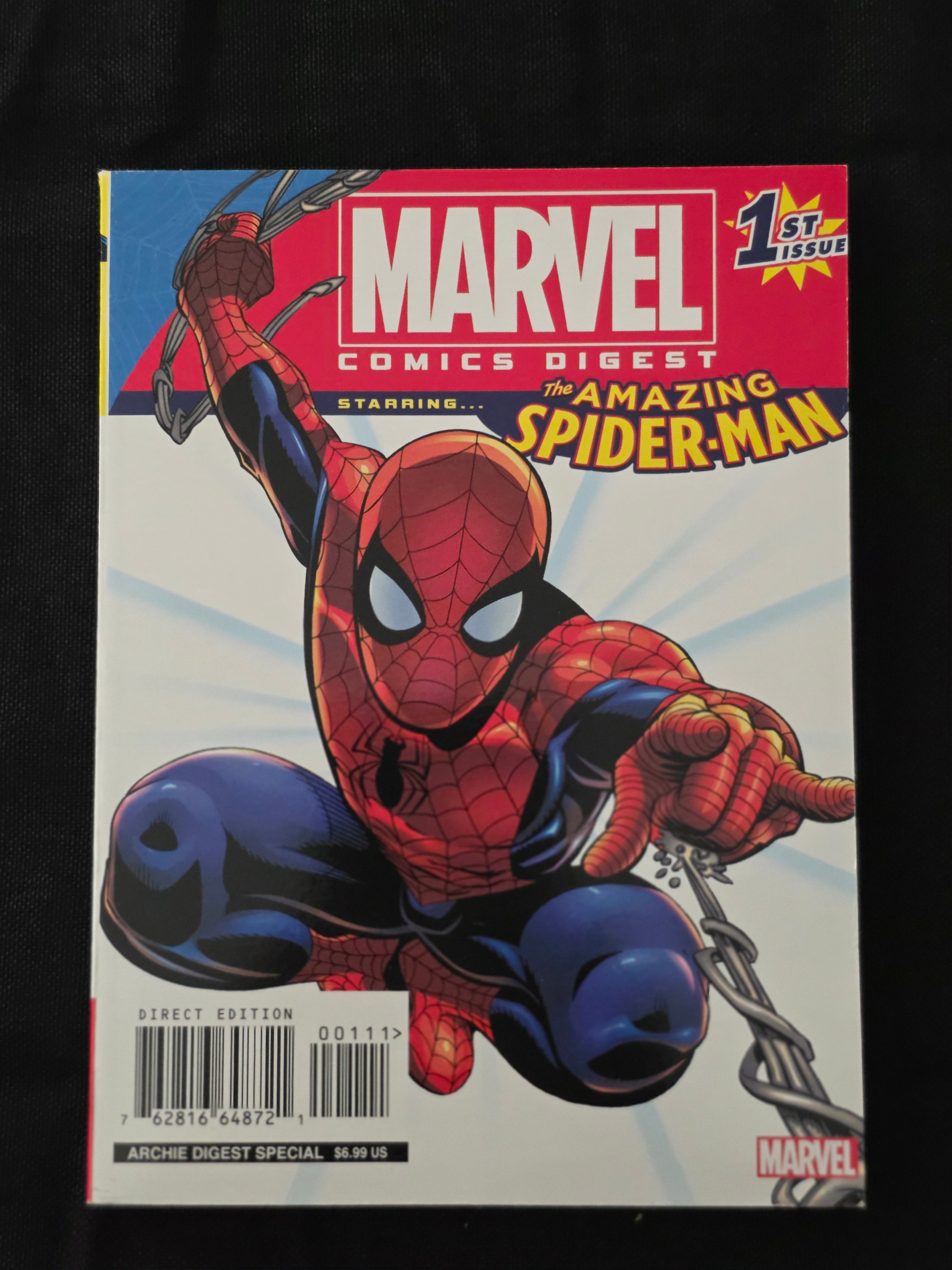 Marvel Comics Digest 1st Issue Starring The Amazing Spider-Man HTF EUC ...