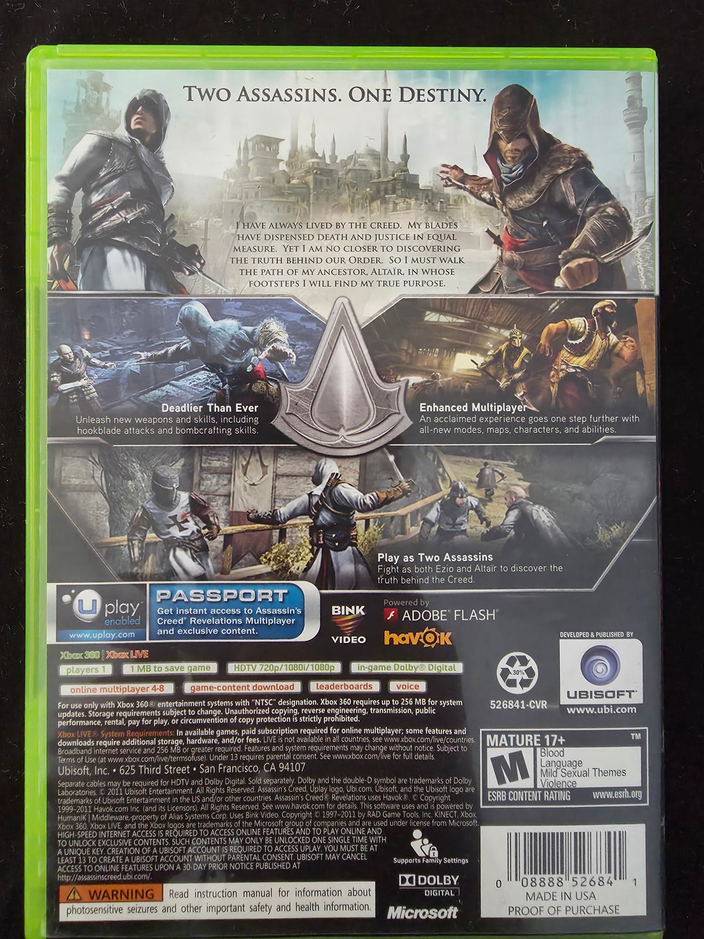 Assassin's Creed Revelations Xbox 360 - CIB