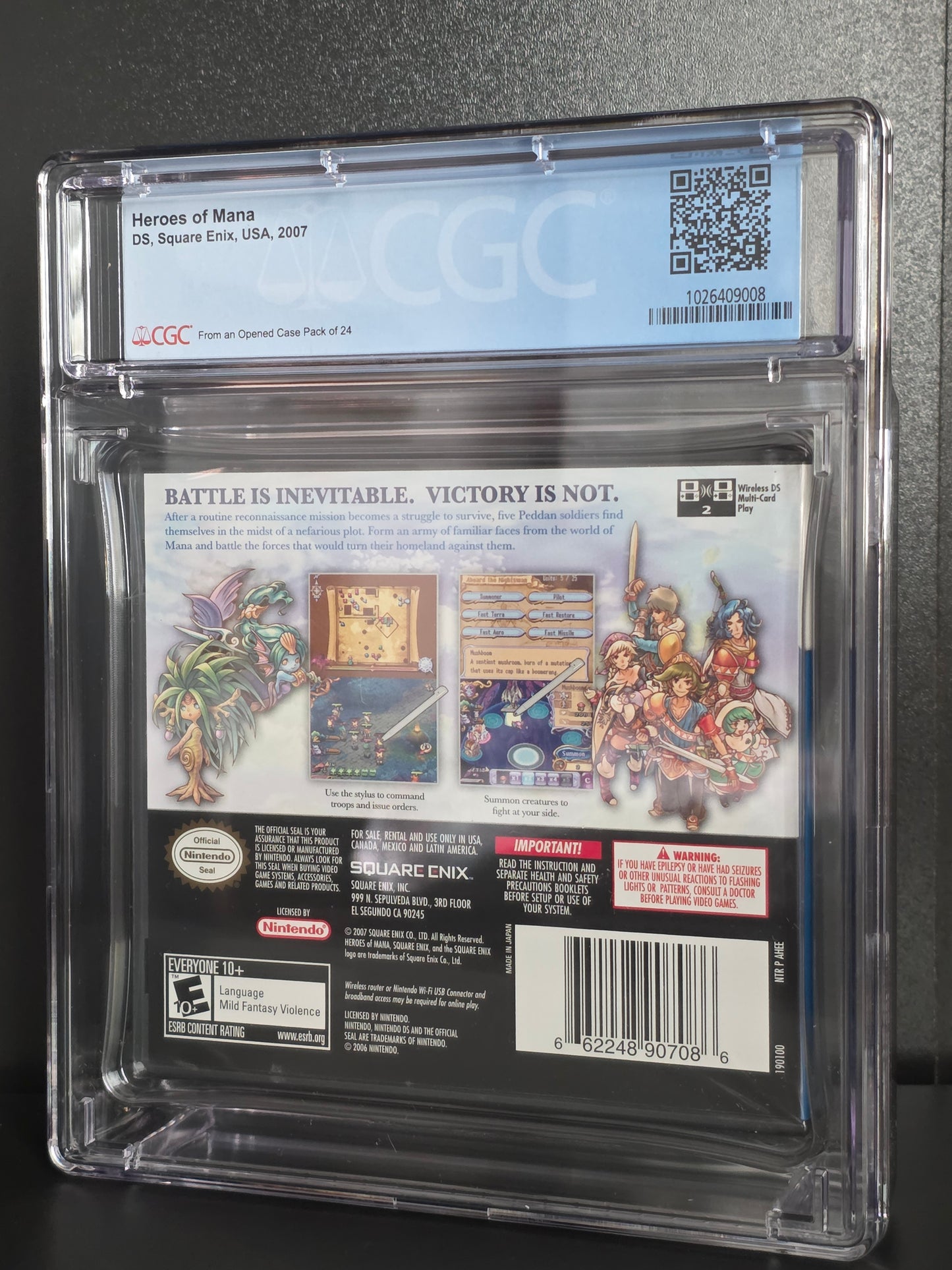Heroes of Mana Nintendo DS CGC 9.9 A++ FACTORY SEALED