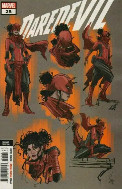 Daredevil, Vol. 6 #25G 2nd Ptg Incentive Design Variant Cover