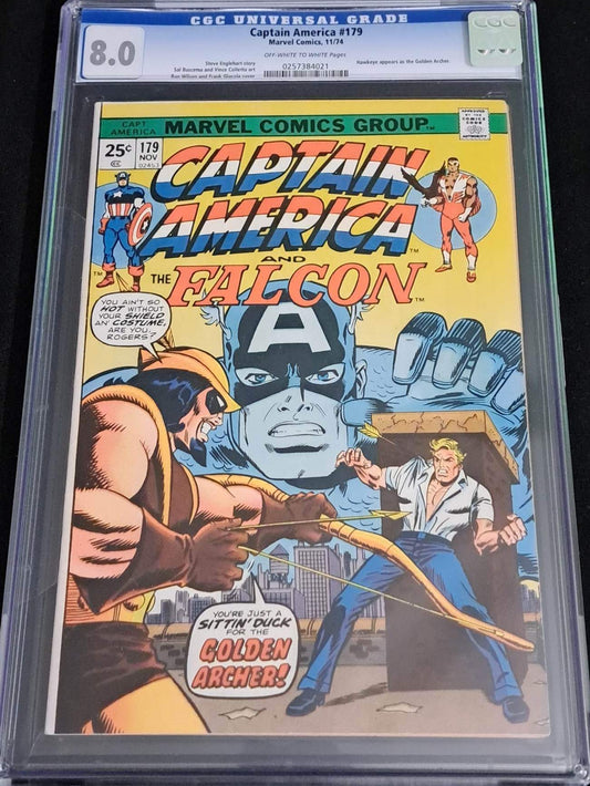 Captain America #179 CGC 8.0